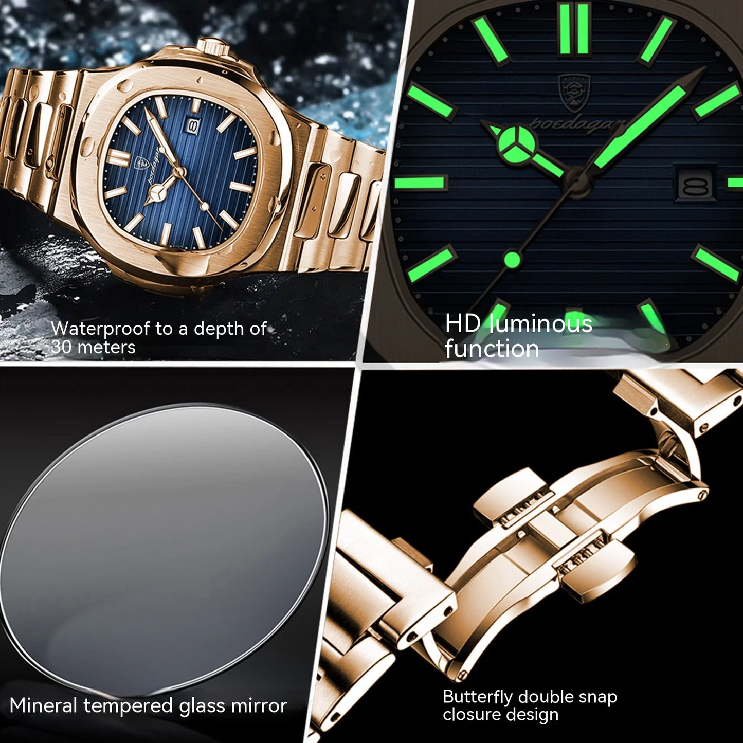 Reloj POEDAGAR Ultrafino de Lujo | Elegancia y Precisión en tu Muñeca