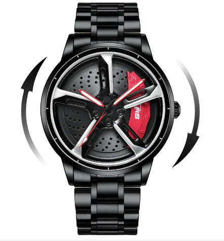 The Watch That Makes a Difference: Tire Design and Genuine Leather for Men. 🏍️🚗