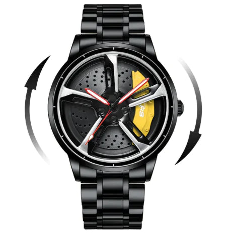 The Watch That Makes a Difference: Tire Design and Genuine Leather for Men. 🏍️🚗