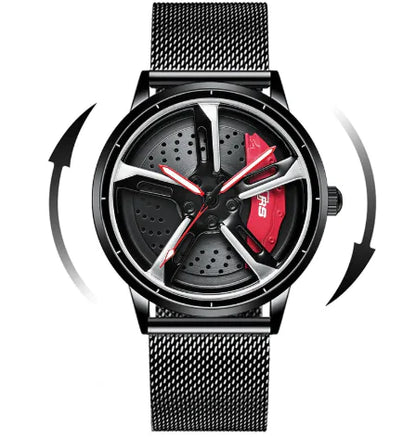 The Watch That Makes a Difference: Tire Design and Genuine Leather for Men. 🏍️🚗