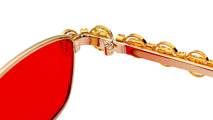 Gafas Cuadradas con Marco de Metal de Lujo